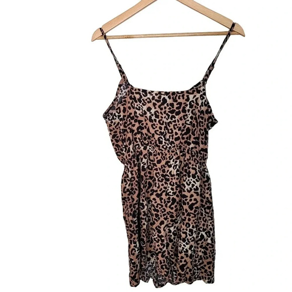 New Look Womens One-Piece Romper Size 8 Multicolor Animal Print Spaghetti Straps - Picture 2 of 13